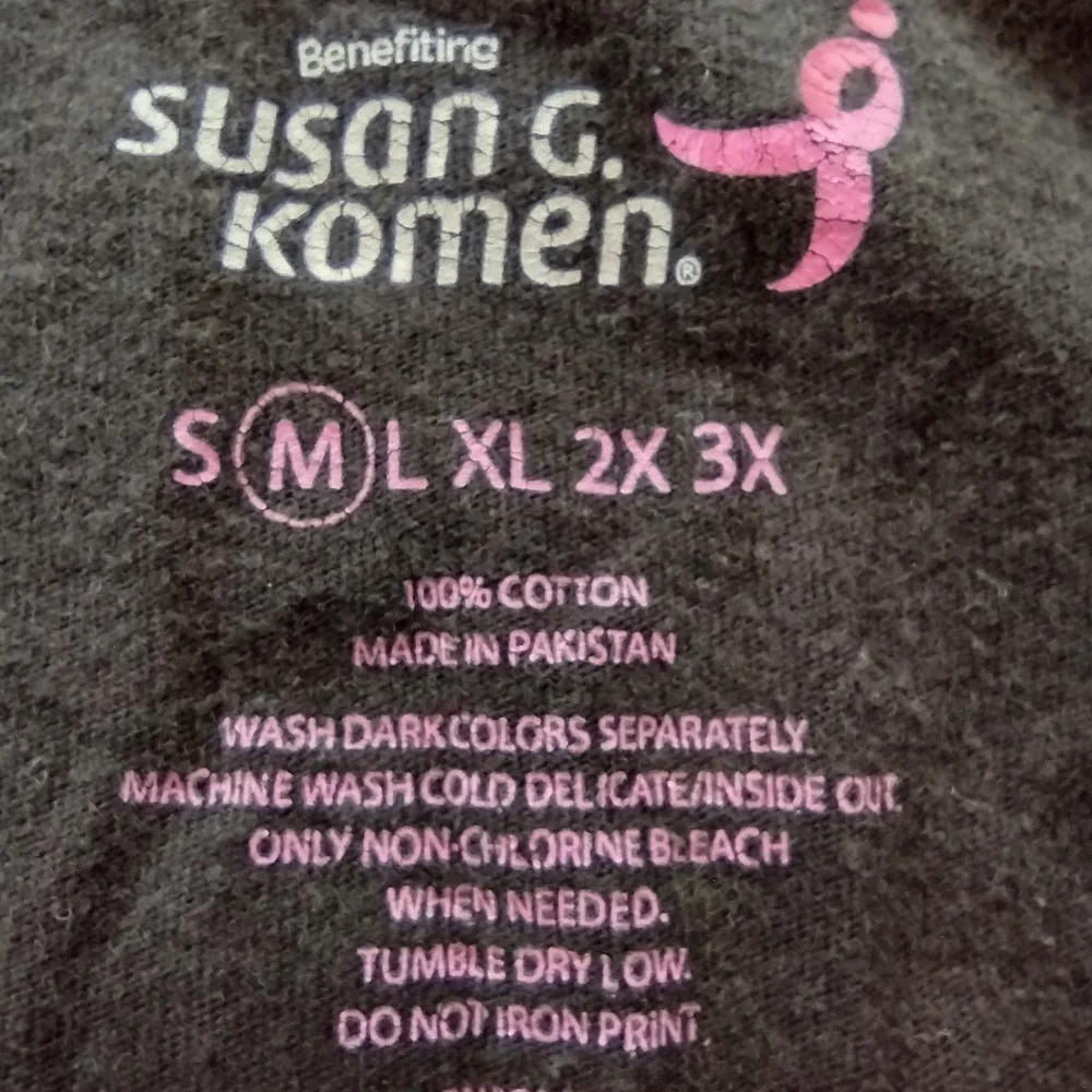 "SOLD 🪖 in PINK" Susan G Komen T-shirt - Picture 8 of 13